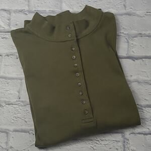Natural Reflections Olive Green Henley size 2X